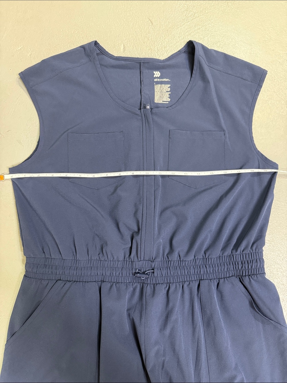 all in motion Sleeveless Navy Utility Jumpsuit - Picture 2 of 8